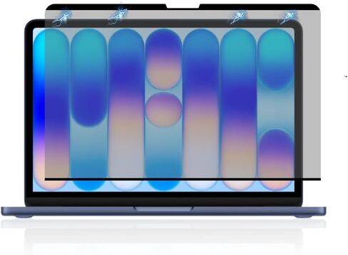 واقي شاشة مغناطيسي للخصوصية من zyphonic متوافق مع جهاز MacBook Neo مقاس 13 بوصة، درع وهج الضوء الأزرق ومضاد للتجسس قابل للإزالة in Kuwait