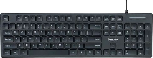 Lenovo 305 USB-C Wired Keyboard & Mouse Combo, Black, Spill-Resistant, Narrow Border, Adjustable Tilt, Full-Size Keyboard & Mouse, Compatible with Laptop, PC, Tablet, USB-C Connectivity Gaming Office in Saudi Arabia