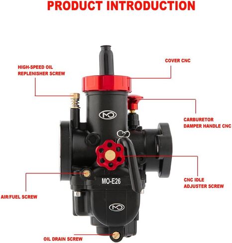 مجموعات المكربن ​​PE24mm لمحرك بريداتور كولمان 196cc 212cc 224cc، دراجة صغيرة KT196 Go Kart GX160 GX200 6.5hp Clone، طقم Carburetir PE24 مع فلتر هواء مشعب السحب 48 مم in Kuwait