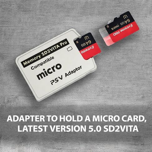 محول بطاقة الذاكرة SD2Vita 5.0 PS Vita Micro SD، محول Micro SD لنظام PSV 1000/2000 3.60 HENkaku Enso، DQ053 in Kuwait