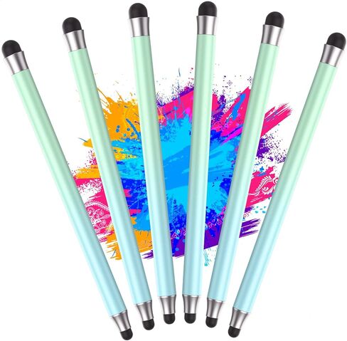 Stylus Pen for Touch Screens, Compatible with All Capacitive Touch Screens, Precision Rubber Tips& High Sensitivity (SIX-Colorful) in Saudi Arabia