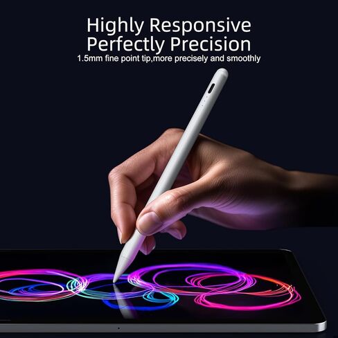 قلم JAMJAKE لجهاز iPad 2018-2025، شحن سريع لمدة 10 دقائق مع حساسية الميل ورفض راحة اليد، متوافق مع Apple iPad 6-11 Gen، iPad Air 3/4/5/M2/M3، iPad mini 5/6، iPad Pro 11"/12.9"/M4 in Kuwait