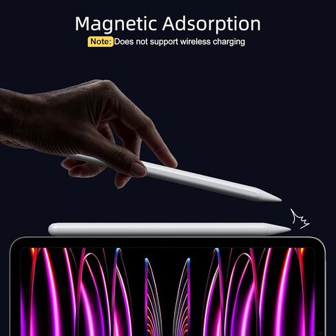قلم JAMJAKE لجهاز iPad 2018-2025، شحن سريع لمدة 10 دقائق مع حساسية الميل ورفض راحة اليد، متوافق مع Apple iPad 6-11 Gen، iPad Air 3/4/5/M2/M3، iPad mini 5/6، iPad Pro 11"/12.9"/M4 in Kuwait
