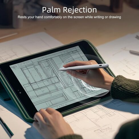 قلم JAMJAKE لجهاز iPad 2018-2025، شحن سريع لمدة 10 دقائق مع حساسية الميل ورفض راحة اليد، متوافق مع Apple iPad 6-11 Gen، iPad Air 3/4/5/M2/M3، iPad mini 5/6، iPad Pro 11"/12.9"/M4 in Kuwait