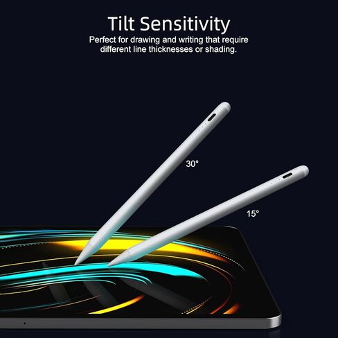 قلم JAMJAKE لجهاز iPad 2018-2025، شحن سريع لمدة 10 دقائق مع حساسية الميل ورفض راحة اليد، متوافق مع Apple iPad 6-11 Gen، iPad Air 3/4/5/M2/M3، iPad mini 5/6، iPad Pro 11"/12.9"/M4 in Kuwait