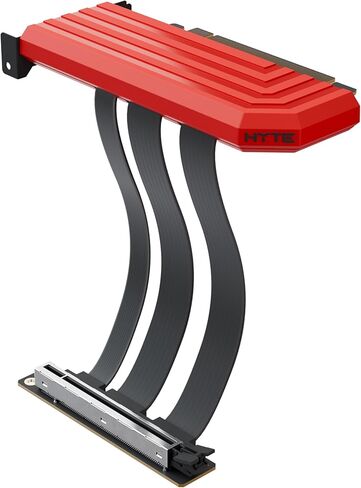 Hyte PCIe 5.0 Hyper Riser - كابل PCI Express Gen 5.0 عمودي Riser مع فتحة معدنية معززة - أبيض ثلجي (أبيض) in Kuwait