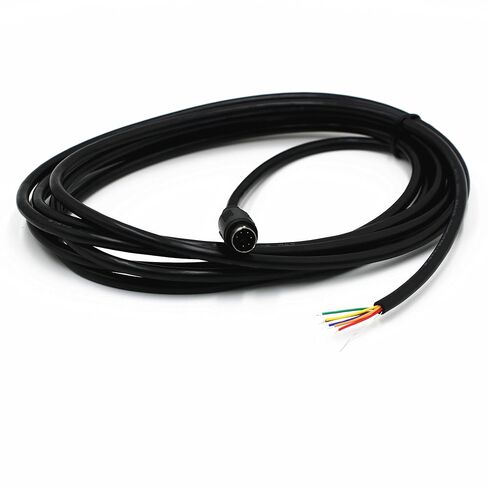 Mini-6P Cable, PS/2 Male MD6 to Bare Wire End DIY , 6-Core Full Connection Shielded Connector Adapter Cable for PS/2 Keyboard Mouse, PLC, Barcode Scanner, Industrial Automation Equipment (3.28ft/1m) in Saudi Arabia