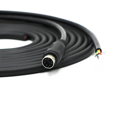 Mini-6P Cable, PS/2 Male MD6 to Bare Wire End DIY , 6-Core Full Connection Shielded Connector Adapter Cable for PS/2 Keyboard Mouse, PLC, Barcode Scanner, Industrial Automation Equipment (3.28ft/1m) in Saudi Arabia