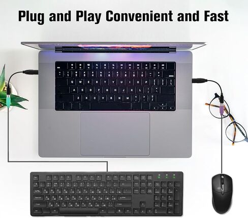 2 قطعة USB إلى PS/2 محول كابل محول 7.3 بوصة PS/2 أنثى إلى USB ذكر محول لسطح المكتب الكمبيوتر المحمول الماوس PS 2 أنثى لوحة المفاتيح ماوس واجهة toUSB2.0 ذكر محول موصل الحبل in Kuwait