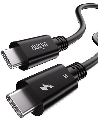 كابل Thunderbolt 5، كابل USB C معتمد من Intel بطول 3.3 قدم، شحن سريع 240 وات، عرض نطاق ترددي يصل إلى 120 جيجابت في الثانية، شاشات 16K/8K، متوافق مع Thunderbolt 4، USB 4، USB C in Kuwait