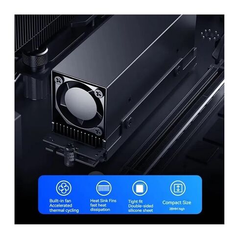 متوافق مع مبدد حرارة Cooling Zero M25 M.2 2280 SSD، ومروحة تبريد نشطة لمحرك الحالة الصلبة NVME NGFF، ومبرد قرص صلب موصل حراري نحاسي لمحركات أقراص SSD أحادية/مزدوجة الجوانب in Kuwait