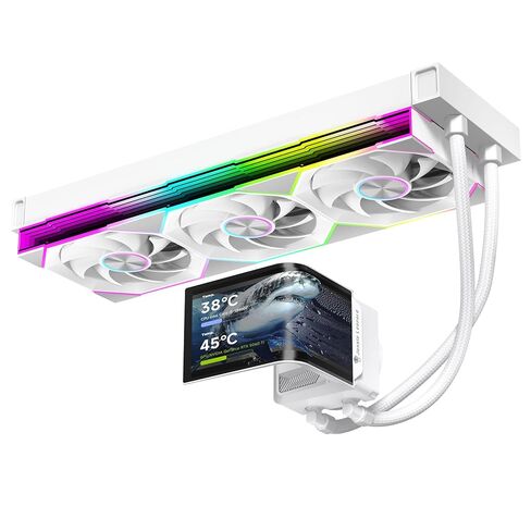 Chill ARC 360mm AIO CPU Cooler with 6.67" 2K AMOLED Curved Rotatable Screen & 3D Anamorphic Effect | 320W TDP | ARGB Fans | Intel LGA1851/1700/115X | AMD AM4/AM5 | Black in Kuwait