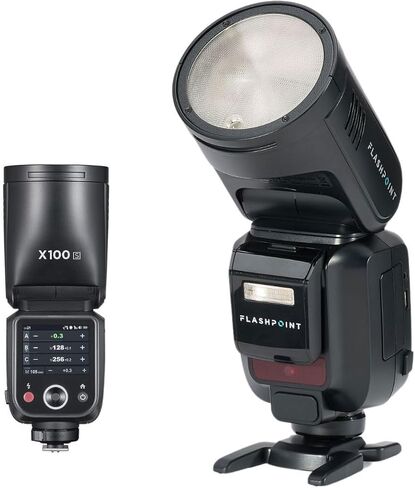 Flashpoint X100 TTL R2 على الكاميرا فلاش رأس مستدير Li-on لسوني مع مجموعة ملحقات in Kuwait