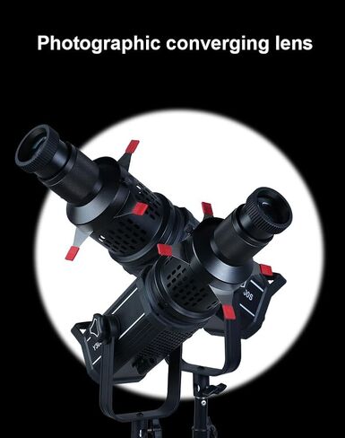 مجموعة Bowens Mount 35° Lens Spotlight المخروطية الضوئية، ملحق جهاز عرض إضاءة استوديو التصوير الفوتوغرافي مع 15Gobos لـ Aputure Amaran 100DS/XS 200XS/DS 300C/DII/X 60D/XS Godox SL60 in Kuwait