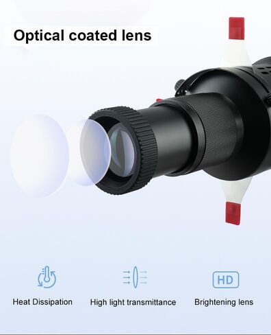 مجموعة Bowens Mount 35° Lens Spotlight المخروطية الضوئية، ملحق جهاز عرض إضاءة استوديو التصوير الفوتوغرافي مع 15Gobos لـ Aputure Amaran 100DS/XS 200XS/DS 300C/DII/X 60D/XS Godox SL60 in Kuwait
