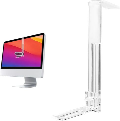 Webcam Mount for Monitor, 1/4" Screw - Universal Clip-On Holder for Logitech Brio, OBSBOT, Nexigo Webcams，Microsoft, New upgrade, width 3CM ，supports monitors 13-35 inches (0.2-0.98 inches thick) in Kuwait