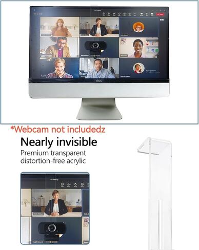 Webcam Mount for Monitor, 1/4" Screw - Universal Clip-On Holder for Logitech Brio, OBSBOT, Nexigo Webcams，Microsoft, New upgrade, width 3CM ，supports monitors 13-35 inches (0.2-0.98 inches thick) in Kuwait