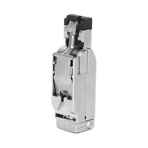 Fafeicy Industrial RJ45 Cat 5e قابس معدني، محول كابل إيثرنت 4 دبابيس مع غطاء من سبائك الزنك للاتصالات الصناعية PROFINET، موصل سبائك النحاس لـ in Kuwait