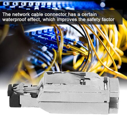 Fafeicy Industrial RJ45 Cat 5e قابس معدني، محول كابل إيثرنت 4 دبابيس مع غطاء من سبائك الزنك للاتصالات الصناعية PROFINET، موصل سبائك النحاس لـ in Kuwait
