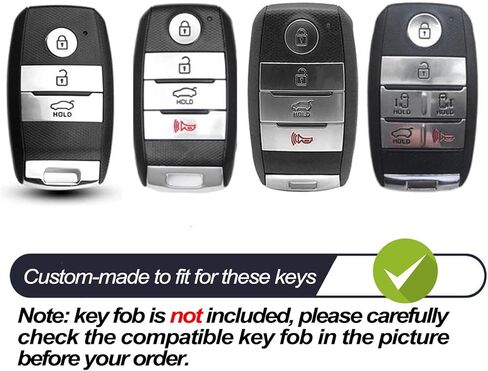 MECHCOS مناسب لـ Kia Forte Rio NIRO Forte Koup Optima Sedona Sorento Soul Forte5 Soul EV Sportage Pink TPU Key Fob Cover Case Remote حامل حامي ملحقات الدخول بدون مفتاح، غير مناسب لمفتاح الوجه in Saudi Arabia