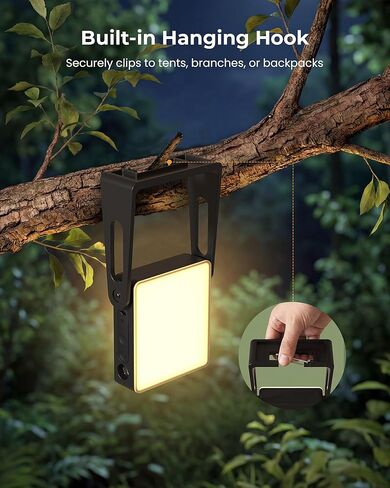 Rechargeable Camping Light Lamp, 2 Pack 4000mAh Dimmable LED Battery Powered Camping Lanterns with 360° Rotatable Stand, 2-in-1 Flashlight Emergency Lights for Home Power Outages, 3 Light Colors in Saudi Arabia