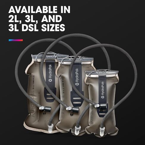 Hydrapak Force Ultra-Durable Water Bladder/Reservoir for Hydration Backpacks, 2L or 3L, Insulated Tube, Safe & Reliable in Saudi Arabia