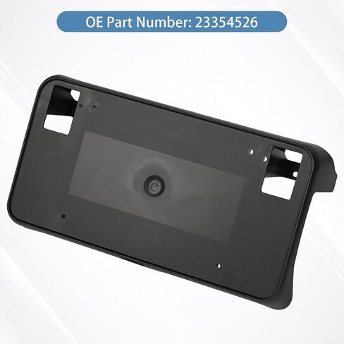 Front Bumper License Plate Frame Bracket Holder Compatible for Chevrolet Silverado 1500 2019 2020 2021 2022 84428905 GM1068200 in Saudi Arabia