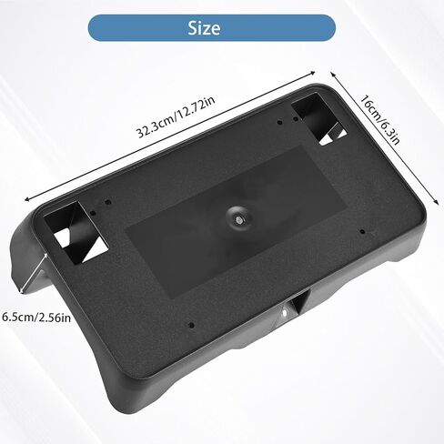 Front Bumper License Plate Frame Bracket Holder Compatible for Chevrolet Silverado 1500 2019 2020 2021 2022 84428905 GM1068200 in Saudi Arabia