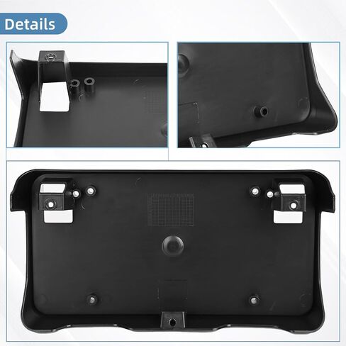 Front Bumper License Plate Frame Bracket Holder Compatible for Chevrolet Silverado 1500 2019 2020 2021 2022 84428905 GM1068200 in Saudi Arabia