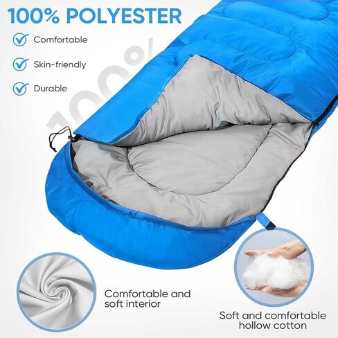 OBTANIM Sleeping Bags Portable Waterproof Camping Sleeping Bag for Adults Kids 4 Seasons Cold Weather or Warm Backpacking Hiking Travel Indoor Outdoor Use in Saudi Arabia