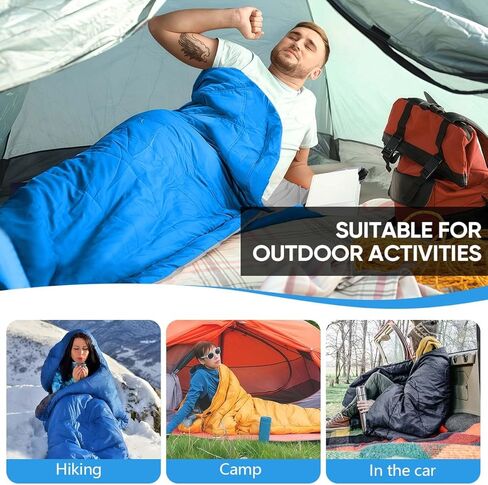 OBTANIM Sleeping Bags Portable Waterproof Camping Sleeping Bag for Adults Kids 4 Seasons Cold Weather or Warm Backpacking Hiking Travel Indoor Outdoor Use in Saudi Arabia
