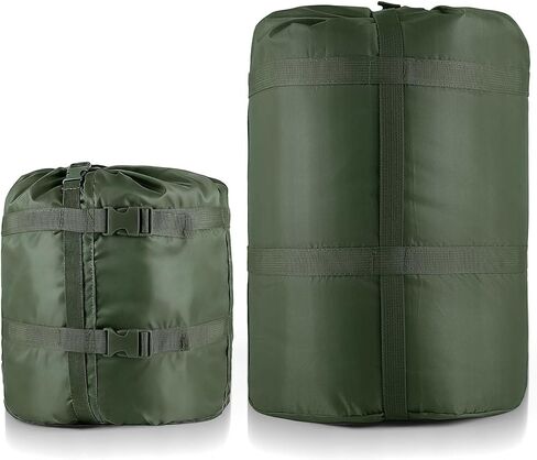 كيس ضغط سعة 35 لترًا لحقيبة النوم، كيس من النايلون 400T 20D مقاوم للماء ومقاوم للتمزق، حقيبة تخزين محمولة خفيفة الوزن للتخييم والمشي لمسافات طويلة وحقائب الظهر والسفر في الهواء الطلق in Kuwait