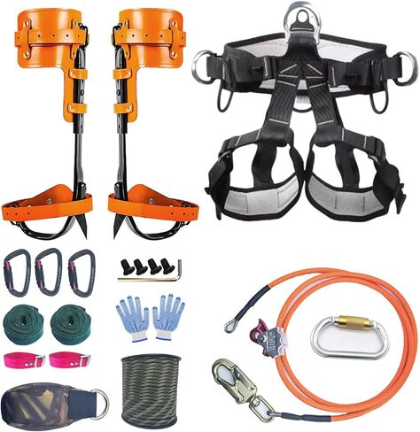 Tree Climbing Gear, Tree Climbing Spikes，Arborist Equipment for Climbers, Hunting, Fruit Picking ，Logging Etc in Kuwait
