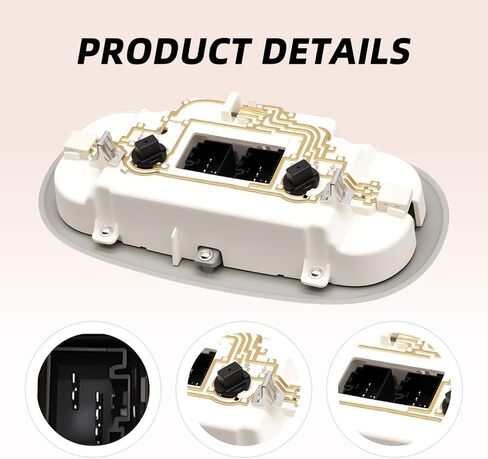 Overhead Console with Dome Map Light & Sunroof Switch Compatible with F Series 150 2004-2008 Mark LT 2006-2008 7L3Z-18519A70-BA 7L3Z-18519A70-BC Beige in Saudi Arabia