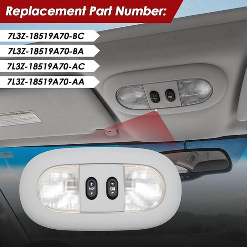 Overhead Console with Dome Map Light & Sunroof Switch Compatible with F Series 150 2004-2008 Mark LT 2006-2008 7L3Z-18519A70-BA 7L3Z-18519A70-BC Beige in Saudi Arabia