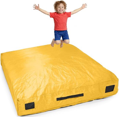 SaferBounce Crash Pad for Kids Sensory | Big 5Ft x 5Ft Or 3Ft x 4Ft | Autism Sensory Crash Mat for Jumping & Play | Crashpad | Soft Foam Landing Pad for Kids | Giant Pillow Mat | Climbing & Gymnastics in Saudi Arabia
