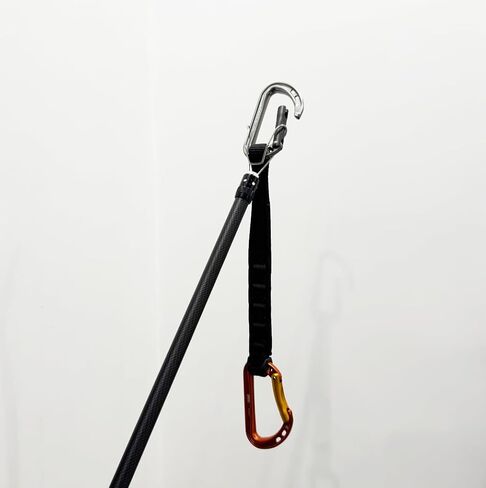 عصا كليب أب روك Quickdraws Carabiners تسلق الملحقات أداة الوصول خفيفة الوزن قابلة للتمديد (122 بوصة) أداة مشبك عصا قابلة للتعديل للتسلق الرياضي وقص الترباس in Kuwait
