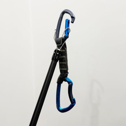 عصا كليب أب روك Quickdraws Carabiners تسلق الملحقات أداة الوصول خفيفة الوزن قابلة للتمديد (122 بوصة) أداة مشبك عصا قابلة للتعديل للتسلق الرياضي وقص الترباس in Kuwait
