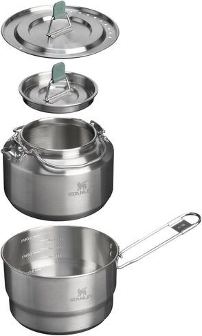 ستانلي وايلد فير جو Nesting Kettle Cookset 1.0 لتر SS Shale in Kuwait