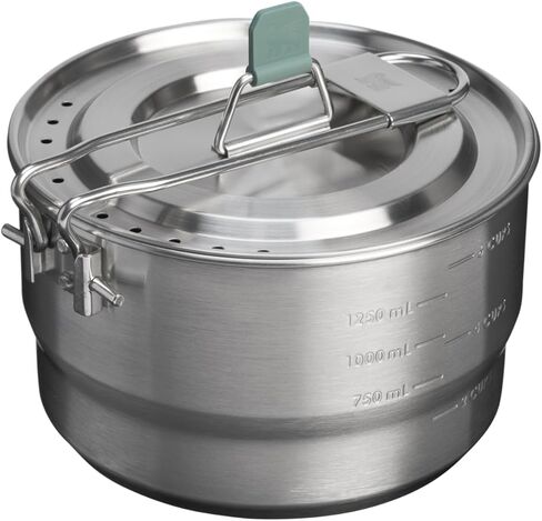 ستانلي وايلد فير جو Nesting Kettle Cookset 1.0 لتر SS Shale in Kuwait