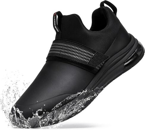 LARNMERN Men Chef Non Slip Shoes Work Waterproof Restaurant Slip-On Shoes Catering Services Comfortable Casual in Saudi Arabia