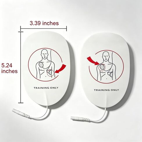 Adult Latex Free Foam AED Replacement Pads, 4 Pairs in Saudi Arabia