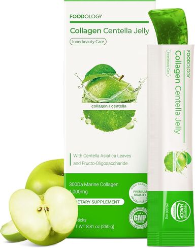 FOODOLOGY Coleology Cutting Jelly (10 Days) - Garcinia Cambogia (HCA) Jelly Sticks. Pomegranate Flavored Chia Collagen in Saudi Arabia