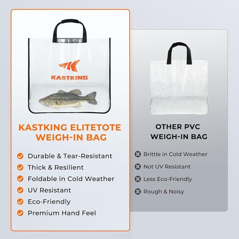 حقيبة وزن لبطولة الصيد من KastKing EliteTote، حقيبة ثقيلة الوزن لصيد الأسماك في البطولة، مقاومة للتسرب بنسبة 100%، ومقاومة للتمزق والثقب in Kuwait