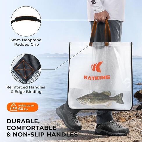 حقيبة وزن لبطولة الصيد من KastKing EliteTote، حقيبة ثقيلة الوزن لصيد الأسماك في البطولة، مقاومة للتسرب بنسبة 100%، ومقاومة للتمزق والثقب in Saudi Arabia