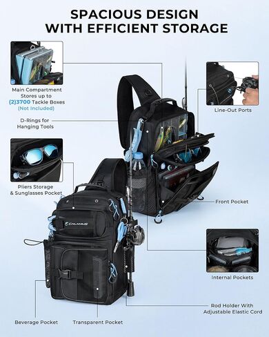 مجموعة أدوات وحقيبة أدوات صيد السمك من Calamus GearMaster، صندوق أدوات 3500 ومعدات صيد مع طُعم صيد الأسماك، وكماشة صيد السمك، ومقص صيد السمك، ومقبض الشفاه، وأداة أحمق in Kuwait