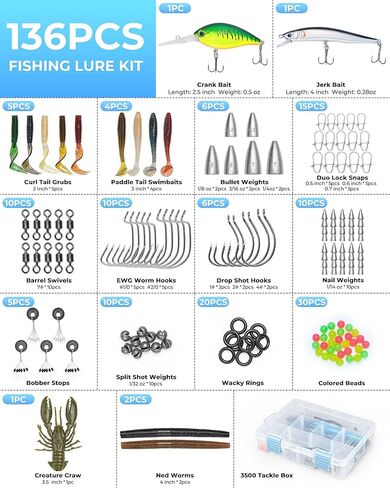 مجموعة أدوات وحقيبة أدوات صيد السمك من Calamus GearMaster، صندوق أدوات 3500 ومعدات صيد مع طُعم صيد الأسماك، وكماشة صيد السمك، ومقص صيد السمك، ومقبض الشفاه، وأداة أحمق in Kuwait