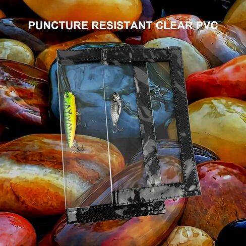 4 قطع من أغلفة طُعم الصيد، أغطية طُعم PVC متينة وشفافة للحفاظ على الخطافات آمنة، أغطية خطافات الصيد لتخزين الطعم بسهولة، خطاف وحلقة مفتوحة ومغلقة (متوسط ​​(7 بوصة × 3.9 بوصة)) in Kuwait