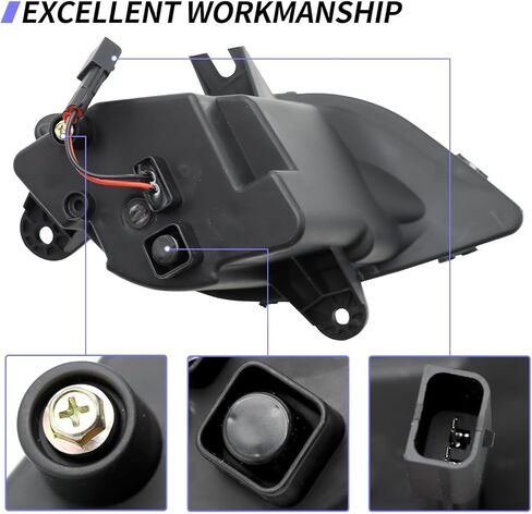 مصابيح الضباب LED تناسب 2018 2019 2020 2021 2022 2023 2024 مصابيح الضباب من شركة Freightliner Cascadia، جهاز عرض LED من الكروم للسائق الأيسر والجانب الأيمن للركاب، استبدال زوج A6603653003 A6603653002 in Saudi Arabia