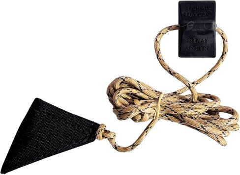 Limbsaver Longbow سترينجر | تساعدك في توتير/فك القوس الطويل الخاص بك بأمان وسهولة (أسود مع سلك مموه صحراوي) in Kuwait